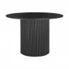 Table à manger ronde bois noir Janina, Ø 110 cm, Ø 110 x haut. 75 cmSeulement 1 produit disponible -Salle à manger Soldes Table a manger ronde bois noir Janina O 110 cm