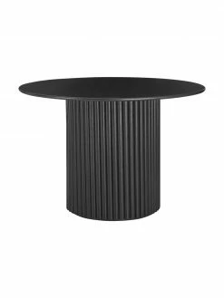 Table à manger ronde bois noir Janina, Ø 110 cm, Ø 110 x haut. 75 cmSeulement 1 produit disponible