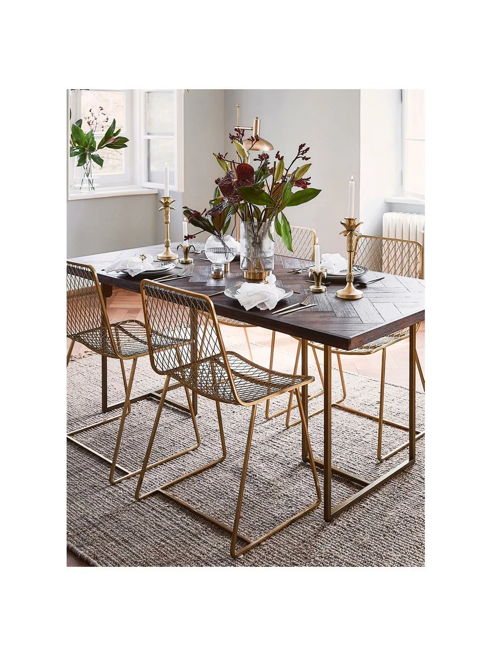 Dutchbone Table à motifs chevrons Class, tailles variées, larg. 180 x prof. 90 cm 4 Dutchbone Table à motifs chevrons Class, tailles variées, larg. 180 x prof. 90 cm – Image 2