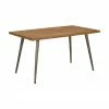 Table avec plateau en bois Kapal, différentes tailles, larg. 140 x prof. 80 cm -Salle à manger Soldes Table avec plateau en bois Kapal differentes tailles