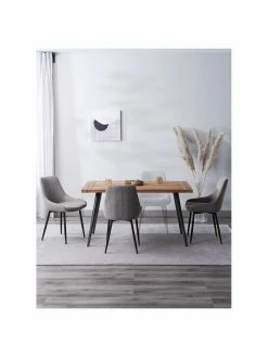 Table avec plateau en bois Kapal, différentes tailles, larg. 140 x prof. 80 cm -Salle à manger Soldes Table avec plateau en bois Kapal differentes tailles 2