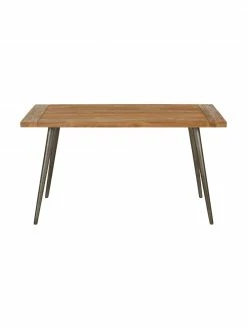 Table avec plateau en bois Kapal, différentes tailles, larg. 140 x prof. 80 cm -Salle à manger Soldes Table avec plateau en bois Kapal differentes tailles 4