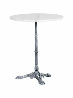 Brafab Table bistrot ronde en marbre Loire, Ø 60 cm, Ø 60 x haut. 72 cm