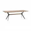 Kare Design Table bois de chêne massif Downtown, différentes tailles, larg. 220 x prof. 100 cm -Salle à manger Soldes Table bois de chene massif Downtown differentes tailles