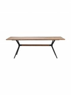 Kare Design Table bois de chêne massif Downtown, différentes tailles, larg. 220 x prof. 100 cm -Salle à manger Soldes Table bois de chene massif Downtown differentes tailles 4