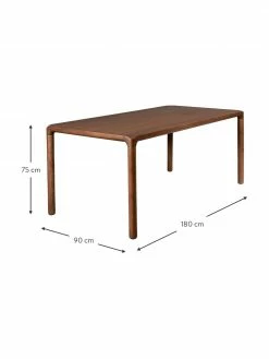 Zuiver Table bois de frêne Storm, différentes tailles, larg. 180 x prof. 90 cm -Salle à manger Soldes Table bois de frene Storm differentes tailles 2