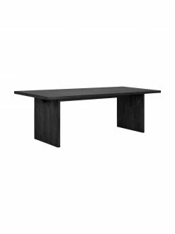 Rowico Table bois de frêne noir Emmett, 240 x 95 cm, larg. 240 x prof. 95 cm
