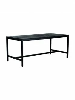 Westwing Collection Table bois de manguier massif Raw, 180 x 90 cm, larg. 180 x prof. 90 cm