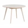 Rowico Table en bois massif Yumi, Ø 115 cm, Ø 115 x haut. 74 cm -Salle à manger Soldes Table en bois massif Yumi O 115 cm