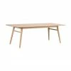 Rowico Table extensible bois de chêne Nevis, 220 - 265 x 90 cm, larg. 220 x prof. 90 cm -Salle à manger Soldes Table extensible bois de chene Nevis 220 265 x 90 cm