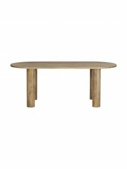Table ovale bois de manguier massif Grow, 200 x 90 cm, larg. 200 x prof. 90 cm -Salle à manger Soldes Table ovale bois de manguier massif Grow 200 x 90 cm 4