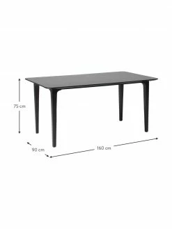 Westwing Collection Table ovale manguier noir Archie, de diff&eacute;rentes tailles, larg. 160 x prof. 90 cm -Salle à manger Soldes Table ovale manguier noir Archie de differentes tailles 3