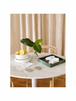 Westwing Collection Table ovale marbre Miley, 120 x 90 cm, larg. 120 x prof. 90 cm -Salle à manger Soldes Table ovale marbre Miley 120 x 90 cm 8