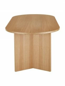 Westwing Collection Table ovale plaqué frêne Joni, 200 x 90 cm, larg. 200 x prof. 90 cm -Salle à manger Soldes Table ovale plaque frene Joni 200 x 90 cm 5