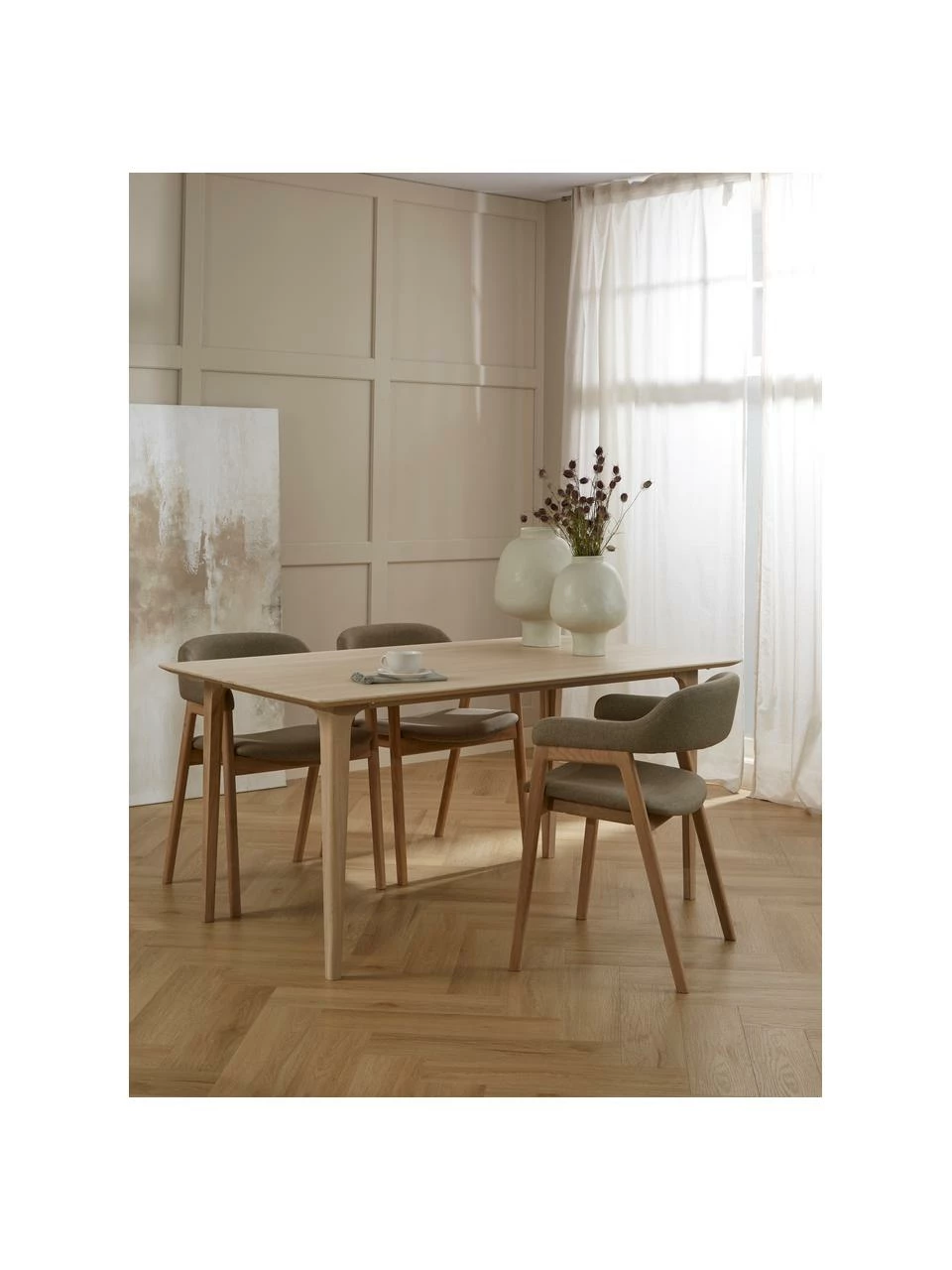 Westwing Collection Table rectangulaire bois de chêne massif Archie, différentes tailles, larg. 180 x prof. 90 cm 4 Westwing Collection Table rectangulaire bois de chêne massif Archie, différentes tailles, larg. 180 x prof. 90 cm – Image 2