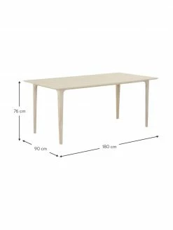 Westwing Collection Table rectangulaire bois de chêne massif Archie, différentes tailles, larg. 180 x prof. 90 cm 10 Westwing Collection Table rectangulaire bois de chêne massif Archie, différentes tailles, larg. 180 x prof. 90 cm -Salle à manger Soldes Table rectangulaire bois de chene massif Archie differentes tailles 2