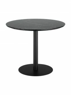 Westwing Collection Table ronde aspect marbre Karla, Ø 90 cm, Ø 90 x haut. 75 cm