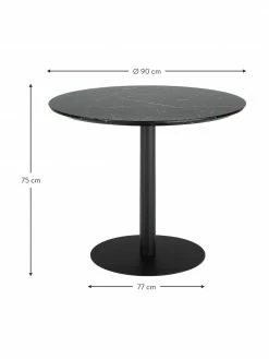 Westwing Collection Table ronde aspect marbre Karla, Ø 90 cm, Ø 90 x haut. 75 cm 10 Westwing Collection Table ronde aspect marbre Karla, Ø 90 cm, Ø 90 x haut. 75 cm -Salle à manger Soldes Table ronde aspect marbre Karla O 90 cm 14
