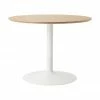 Westwing Collection Table ronde avec placage en frêne Menorca, Ø 100 cm, Ø 100 x haut. 75 cm