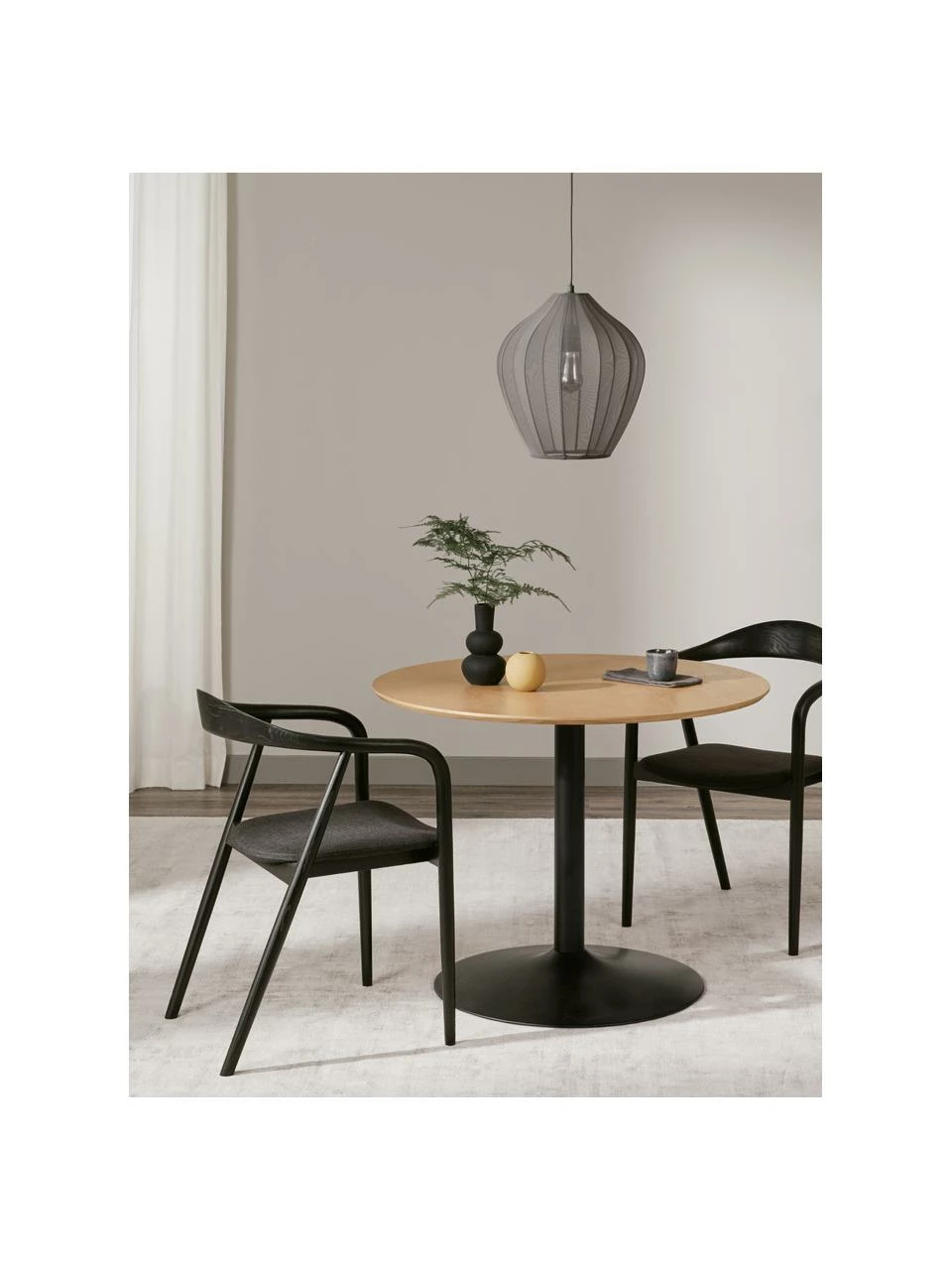 Westwing Collection Table ronde avec placage en frêne Menorca, Ø 100 cm, Ø 100 x haut. 75 cm 4 Westwing Collection Table ronde avec placage en frêne Menorca, Ø 100 cm, Ø 100 x haut. 75 cm – Image 2