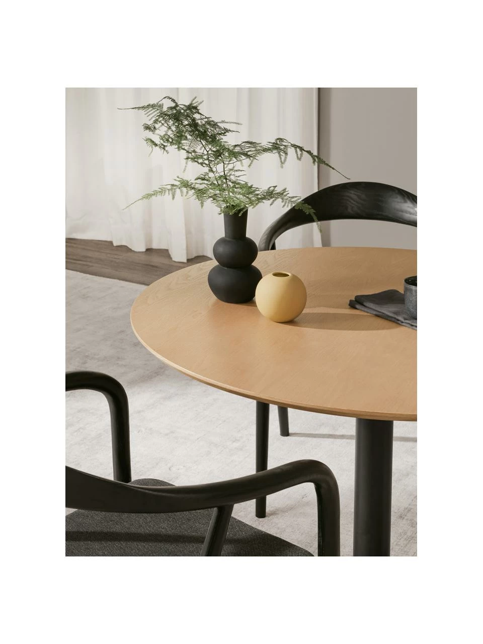 Westwing Collection Table ronde avec placage en frêne Menorca, Ø 100 cm, Ø 100 x haut. 75 cm 5 Westwing Collection Table ronde avec placage en frêne Menorca, Ø 100 cm, Ø 100 x haut. 75 cm – Image 3