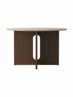 Menu Table ronde avec plateau de grès Androgyne, Ø 120 cm, Ø 120 x haut. 73 cm -Salle à manger Soldes Table ronde avec plateau de gres Androgyne O 120 cm 4