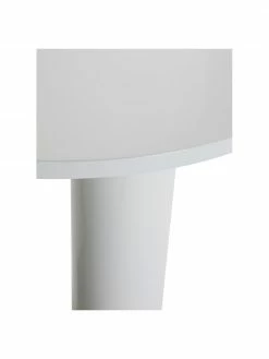 Table ronde blanc poli Colette, Ø 90 x haut. 72 cm -Salle à manger Soldes Table ronde blanc poli Colette 3