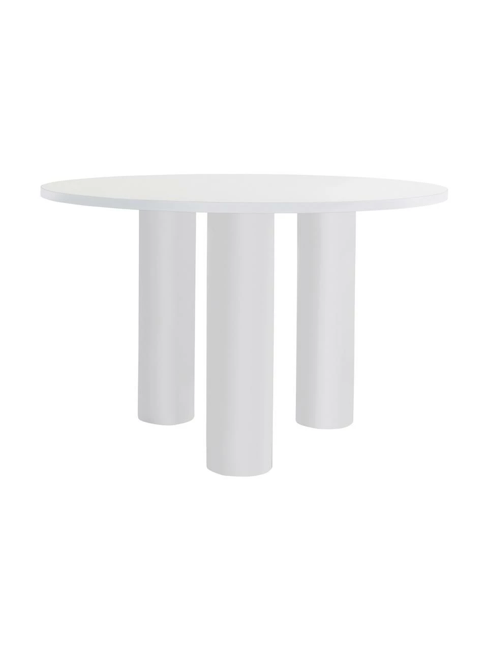 Table ronde blanche Colette, Ø 120 cm, Ø 120 x haut. 72 cm 3 Table ronde blanche Colette, Ø 120 cm, Ø 120 x haut. 72 cm