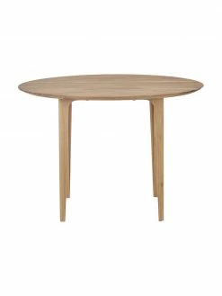 Westwing Collection Table ronde bois de chêne massif Archie, Ø 110, Ø 110 x haut. 76 cm -Salle à manger Soldes Table ronde bois de chene massif Archie O 110 4