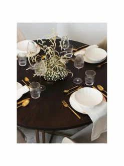 Westwing Collection Table ronde bois de manguier Luca, différentes tailles, Ø 120 x haut. 75 cm -Salle à manger Soldes Table ronde bois de manguier Luca differentes tailles 2