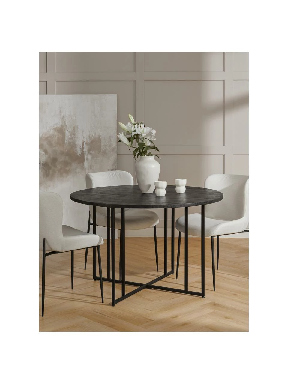 Westwing Collection Table ronde bois de manguier Luca, différentes tailles, Ø 120 x haut. 75 cm 4 Westwing Collection Table ronde bois de manguier Luca, différentes tailles, Ø 120 x haut. 75 cm – Image 2