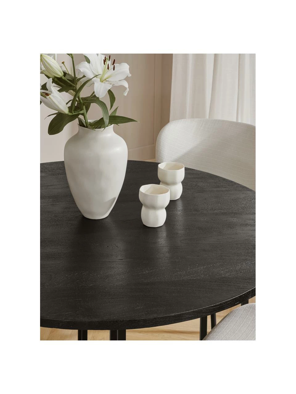 Westwing Collection Table ronde bois de manguier Luca, différentes tailles, Ø 120 x haut. 75 cm 5 Westwing Collection Table ronde bois de manguier Luca, différentes tailles, Ø 120 x haut. 75 cm – Image 3