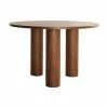 Table ronde bois de noyer Colette, Ø 120 cm, Ø 120 x haut. 72 cm -Salle à manger Soldes Table ronde bois de noyer Colette O 120 cm 4