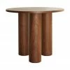 Table ronde brun foncé Colette, Ø 90 x haut. 72 cm -Salle à manger Soldes Table ronde brun fonce Colette