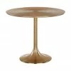 Table ronde dorée Hypnotising, Ø 92 cm, Ø 92 x haut. 76 cm -Salle à manger Soldes Table ronde doree Hypnotising O 92 cm