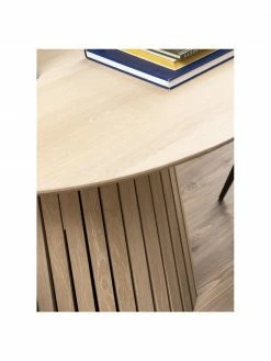 Table ronde en bois de chêne Christo, Ø 120 cm, Ø 120 x haut. 75 cm -Salle à manger Soldes Table ronde en bois de chene Christo O 120 cm 2