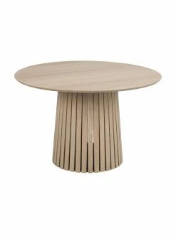 Table ronde en bois de chêne Christo, Ø 120 cm, Ø 120 x haut. 75 cm