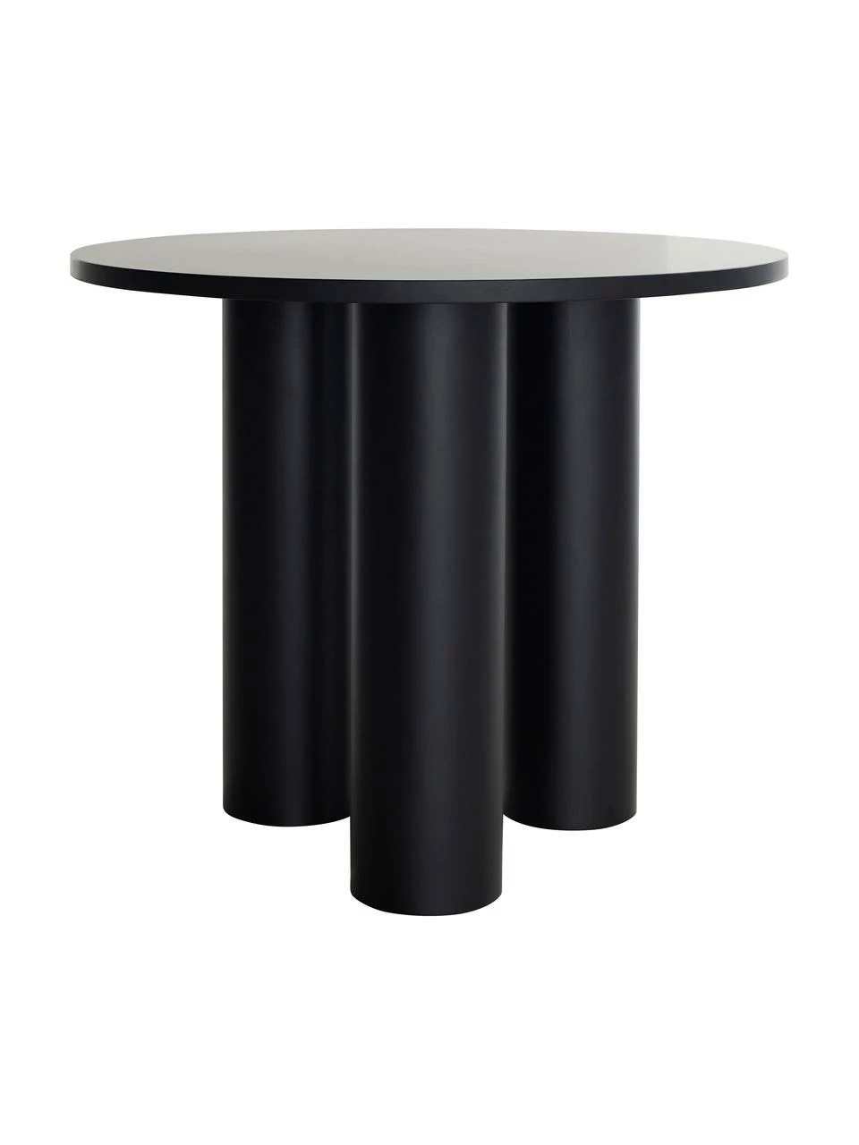 Table ronde noir mat Colette, Ø 90 x haut. 72 cm 3 Table ronde noir mat Colette, Ø 90 x haut. 72 cm