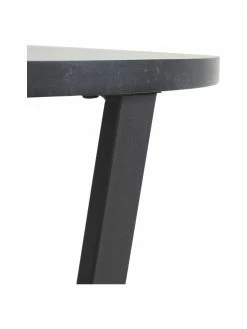 Table ronde noire Amble, Ø 110 cm, Ø 110 x haut. 75 cm -Salle à manger Soldes Table ronde noire Amble O 110 cm 5