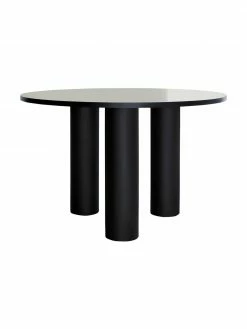 Table ronde noire Colette, Ø 120 cm, Ø 120 x haut. 72 cmDisponibilité limitée
