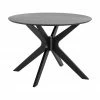 Table ronde noire Duncan, Ø 105 x haut. 75 cm