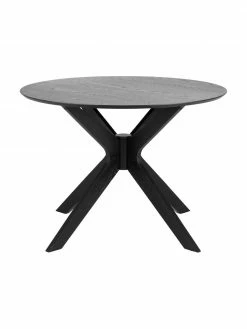 Table ronde noire Duncan, Ø 105 x haut. 75 cm 9 Table ronde noire Duncan, Ø 105 x haut. 75 cm -Salle à manger Soldes Table ronde noire Duncan 3