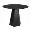 Zuiver Table ronde noire Pilar, Ø 100 cm, Ø 100 x haut. 76 cm -Salle à manger Soldes Table ronde noire Pilar O 100 cm