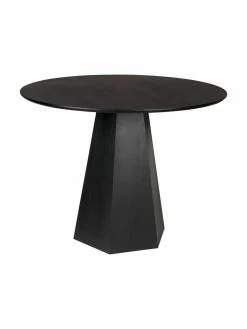 Zuiver Table ronde noire Pilar, Ø 100 cm, Ø 100 x haut. 76 cm