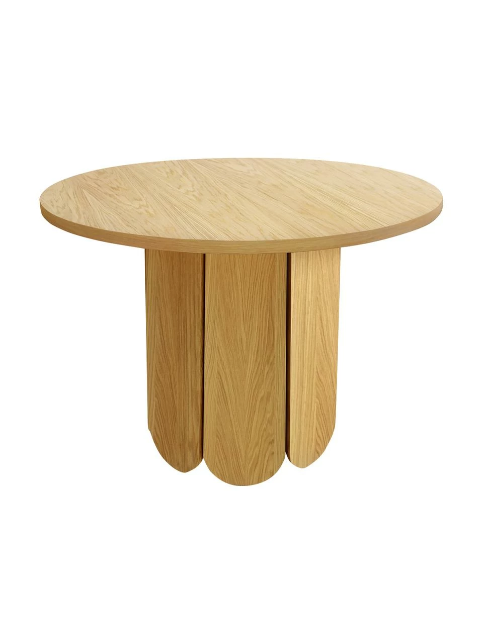 Woodman Table ronde placage en bois de chêne Soft, Ø 98 cm, Ø 98 x haut. 74 cm 6 Woodman Table ronde placage en bois de chêne Soft, Ø 98 cm, Ø 98 x haut. 74 cm – Image 4