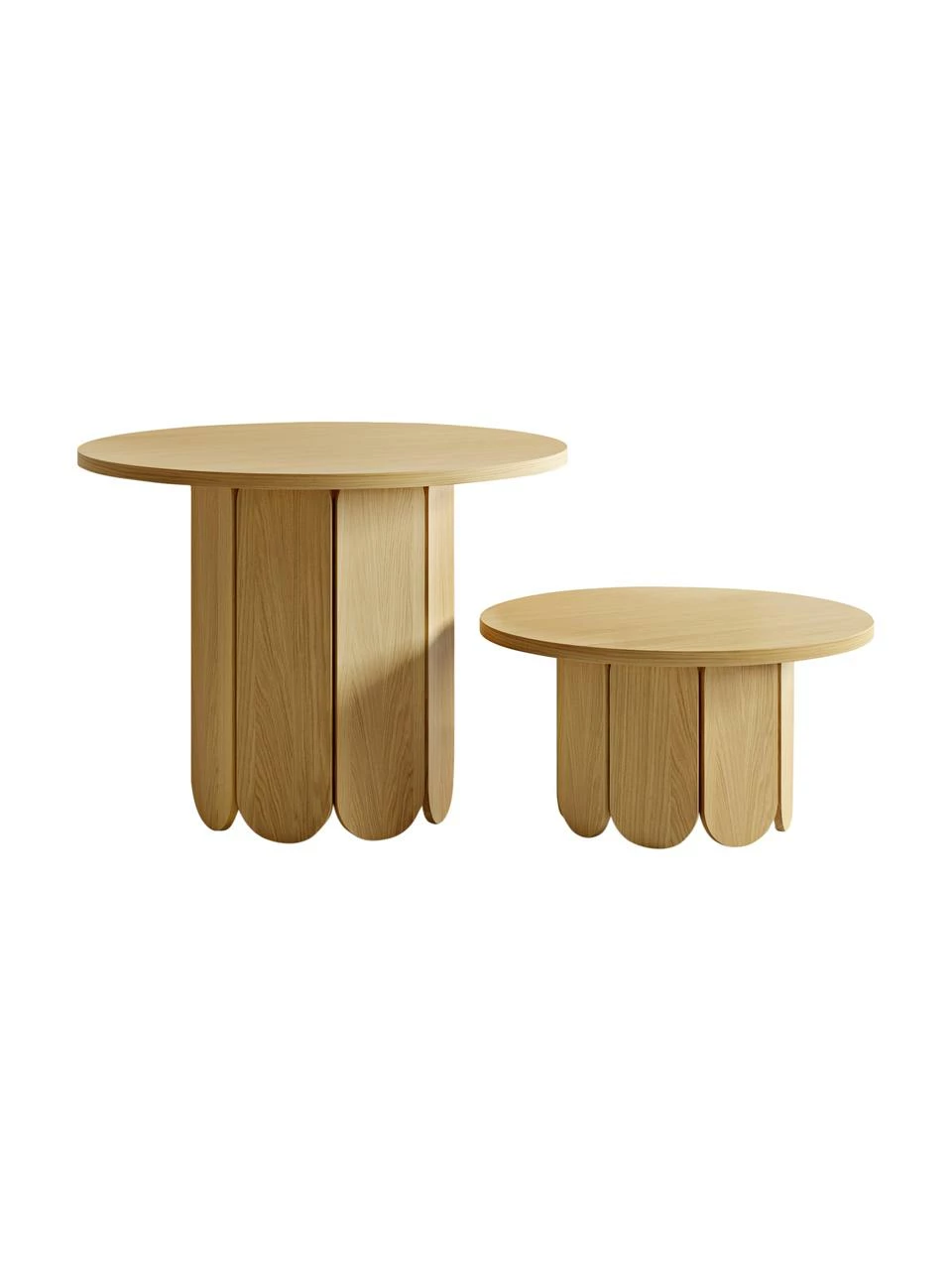 Woodman Table ronde placage en bois de chêne Soft, Ø 98 cm, Ø 98 x haut. 74 cm 8 Woodman Table ronde placage en bois de chêne Soft, Ø 98 cm, Ø 98 x haut. 74 cm – Image 6