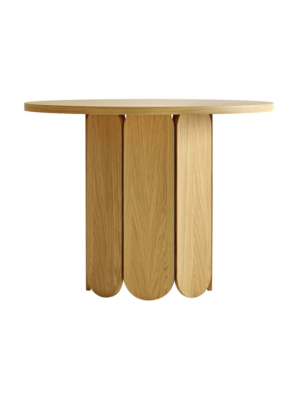 Woodman Table ronde placage en bois de chêne Soft, Ø 98 cm, Ø 98 x haut. 74 cm 3 Woodman Table ronde placage en bois de chêne Soft, Ø 98 cm, Ø 98 x haut. 74 cm