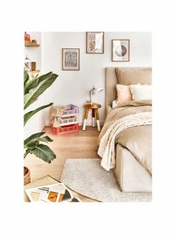 Tabouret Scandi en bois Brocsy, larg. 30 x haut. 44 cm -Salle à manger Soldes Tabouret Scandi en bois Brocsy 5