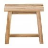 Tabouret bois de teck Lawas, larg. 50 x haut. 46 cm -Salle à manger Soldes Tabouret bois de teck Lawas