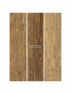 Tabouret bois de teck Lawas, larg. 50 x haut. 46 cm -Salle à manger Soldes Tabouret bois de teck Lawas 4